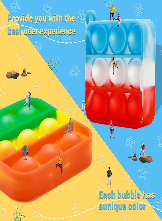 BicMan 128 Pcs Valentine Party Favors for Kids Valentine's Day Gifts Sensory Fidget Toys for Kids Mini Push Pop Keychain Pop it Treasure Box Classroom Goodie Bags Stocking Stuffers Classroom Pinata Fillers - Image 4